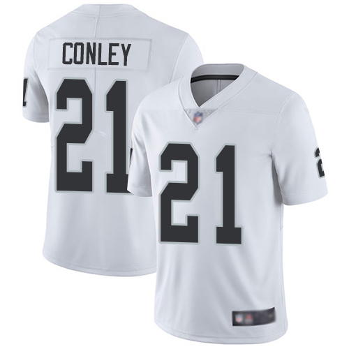Men Oakland Raiders Limited White Gareon Conley Road Jersey NFL Football 21 Vapor Untouchable Jersey